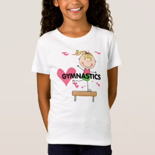 GYMNASTICS - Blond Girl Balance Beam Tshirts