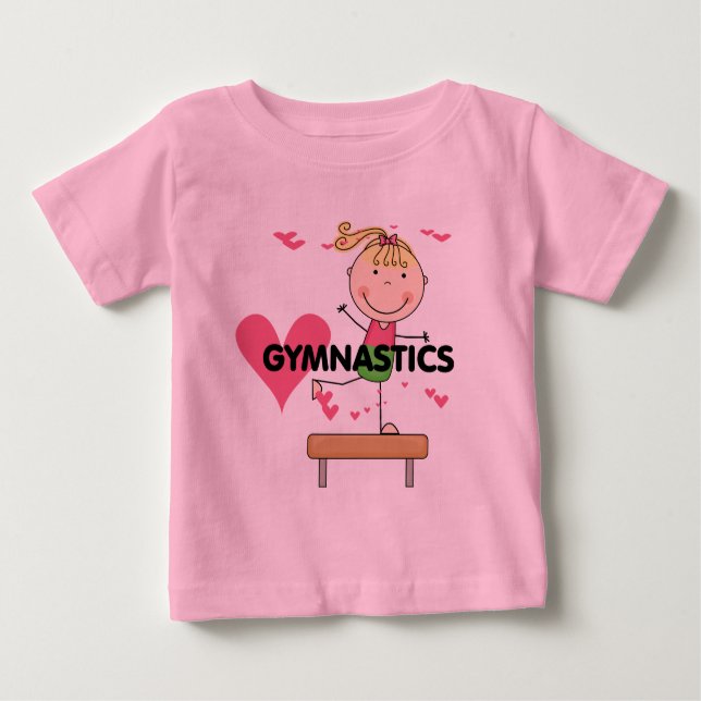 GYMNASTICS - Blond Girl Balance Beam Tshirts (Front)