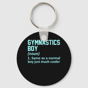 Gymnastics Boy Definition Gymnast Gymnastic Lover Keychain