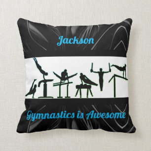 Gymnastics Boys - Gymnastics is Awesome Throw Pillow