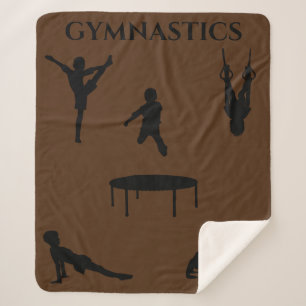 Gymnastics boys sherpa blanket. blanket