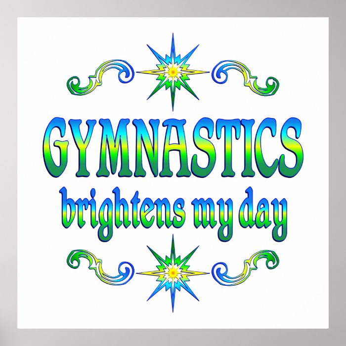 Gymnastics Brightens Print