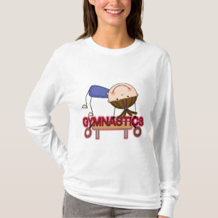 GYMNASTICS - Brunette Girl Balance Beam t-shirts