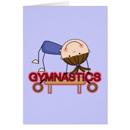 GYMNASTICS - Brunette Girl Balance Beam t-shirts (Front)