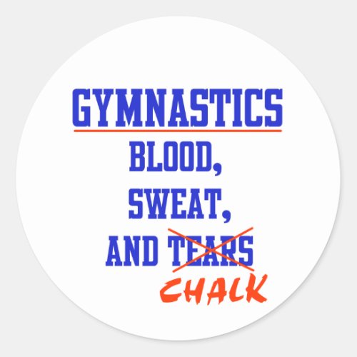 Gymnastics BSC Classic Round Sticker