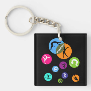 Gymnastics Bubble Keychain