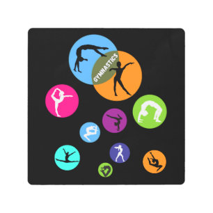 Gymnastics Bubble Metal Print