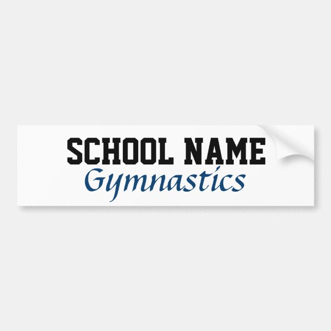 Gymnastics Bumper Sticker (Front)