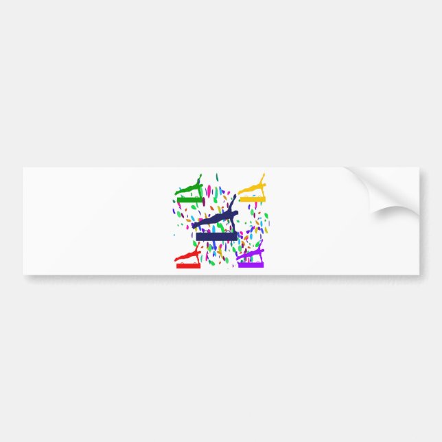 GYMNASTICS BUMPER STICKER (Front)