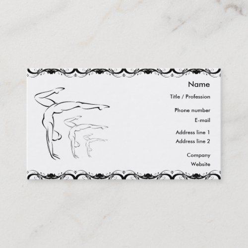 Gymnastics Business Card