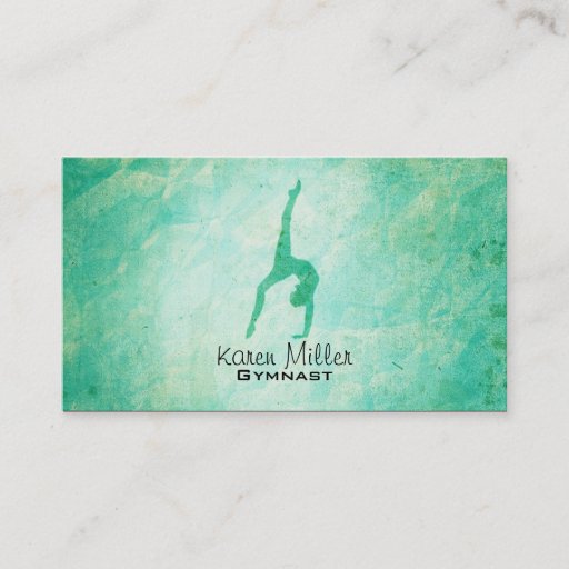 Customizable Gymnastics Business Cards