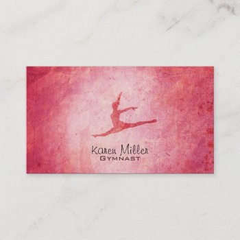 Gymnastics Business Cards by MsRenny at Zazzle