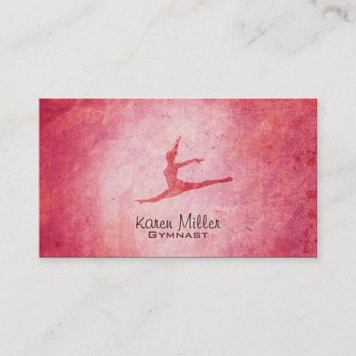 Customizable Gymnastics Business Cards