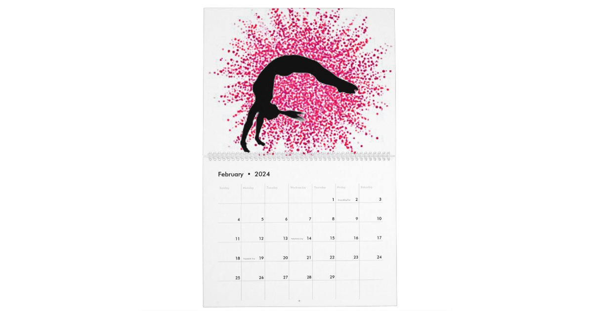 Gymnastics Calendar Zazzle