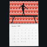 Gymnastics Calendar<br><div class="desc">Gymnastics Calendar - Has a beautiful variety of colorful backgrounds and gymnast silhouettes doing a variety of gymnastics skills and events! Can be personalized with the name of your gymnast or your gymnastics club name!</div>