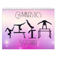 Gymnastics Calendar Pink Purple Ombre