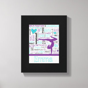 Gymnastics Canvas Gym Art Personalized