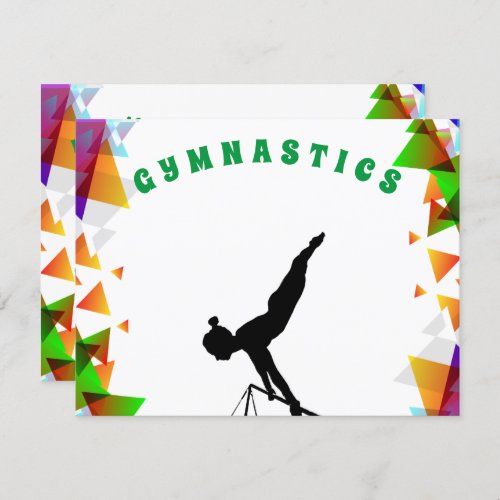 Gymnastics Card for Girls who love Gymnastics