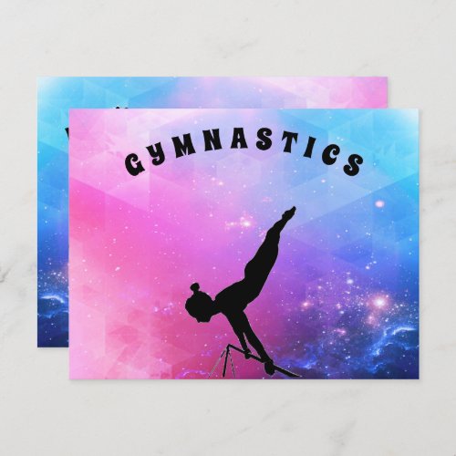 Gymnastics Card for Girls who love Gymnastics
