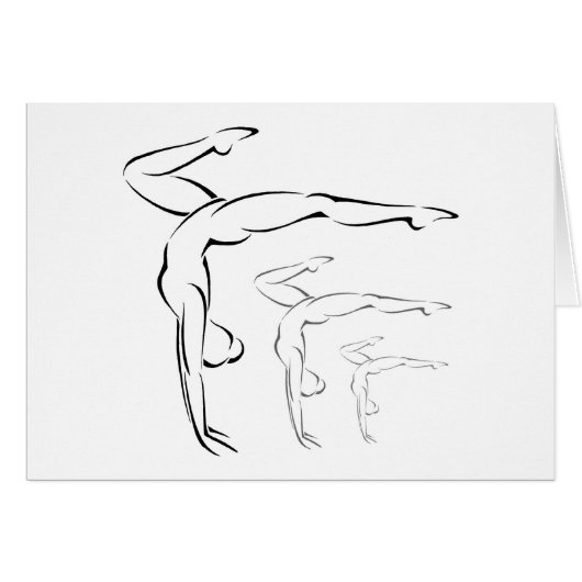Gymnastics Cards (Front Horizontal)