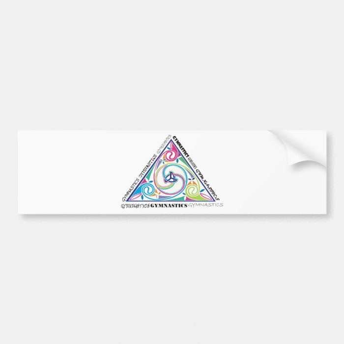 Gymnastics Celtic Triangle Bumper Stickers
