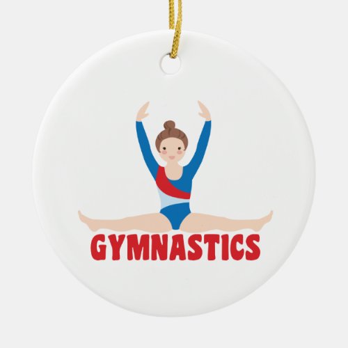 Gymnastics Ceramic Ornament