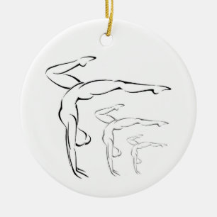 Gymnastics Ceramic Ornament