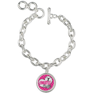 Gymnastics charm bracelet Gymnastics cutie