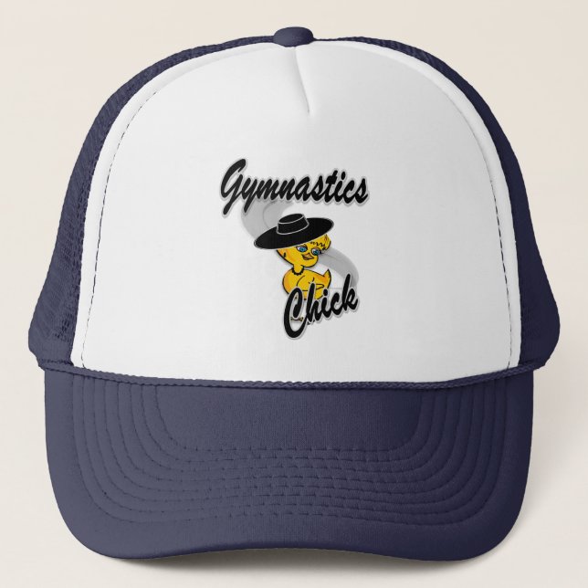 Gymnastics Chick #4 Trucker Hat (Front)