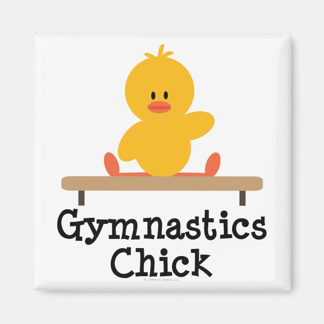 Gymnastics Chick Magnet (Front)