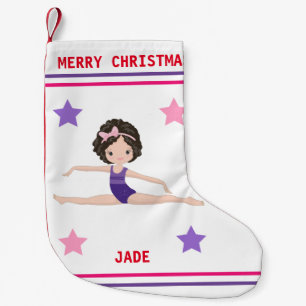 GYMNASTICS CHRISTMAS STOCKING FOR GIRLS.