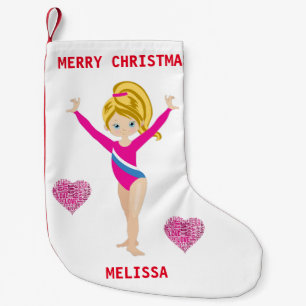 GYMNASTICS CHRISTMAS STOCKING FOR GIRLS.