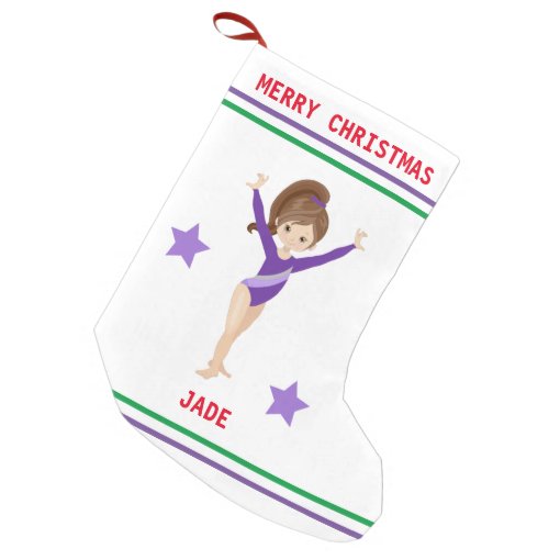 Gymnastics Christmas Stocking For Girls Zazzle 