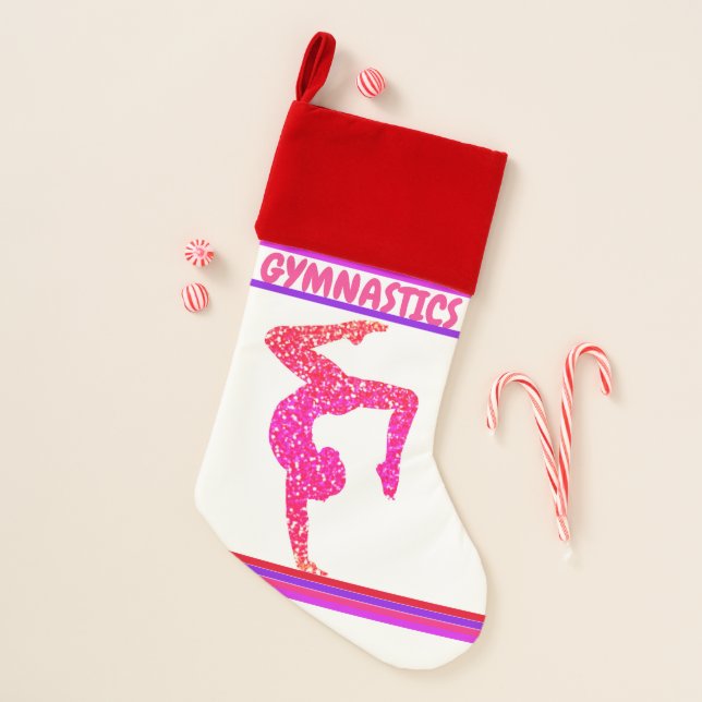 Gymnastics christmas stocking. stocking (Front)