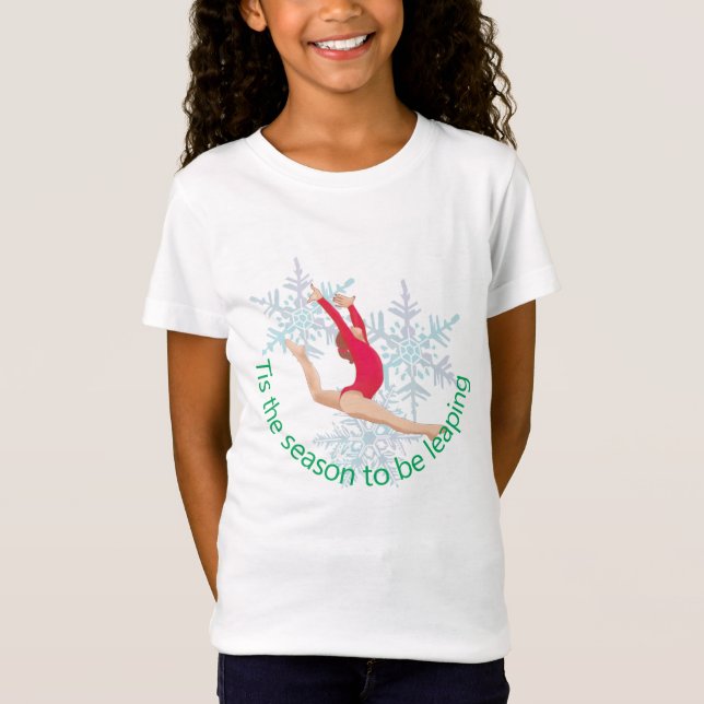 Gymnastics Christmas T-Shirt (Front)