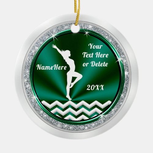 Gymnastics Christmas Tree Ornaments Personalized Ceramic Ornament