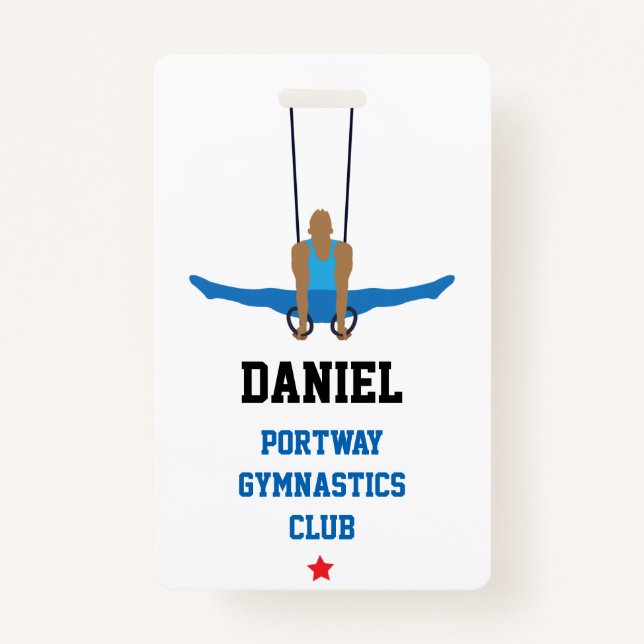 Gymnastics Club Custom Badge (Front)