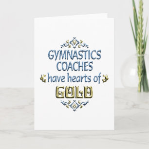 Gymnastics Coach Appreciation Card