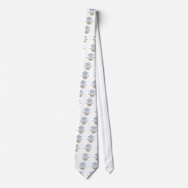 Gymnastics Coach Appreciation Neck Tie (Front)