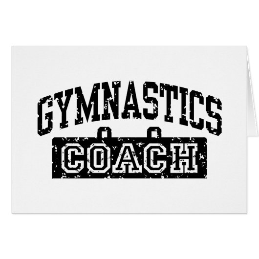 Gymnastics Coach Cards (Front Horizontal)