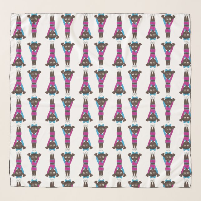 Gymnastics Coach Dance Teacher Acrobatics Tumbling Scarf (Front)
