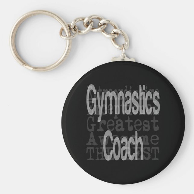 Gymnastics Coach Extraordinaire Keychain (Front)