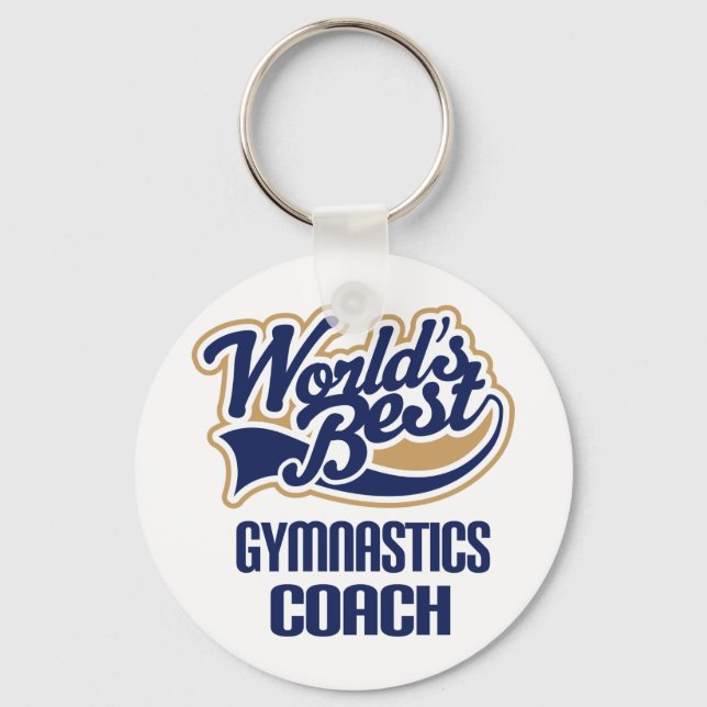 Gymnastics Coach Gift Keychain (Front)
