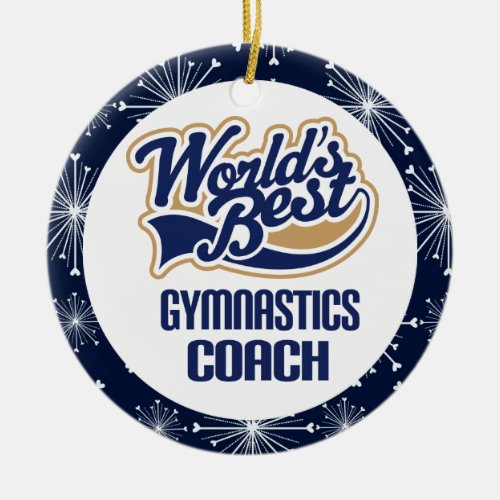 Gymnastics Coach Gift Ornament