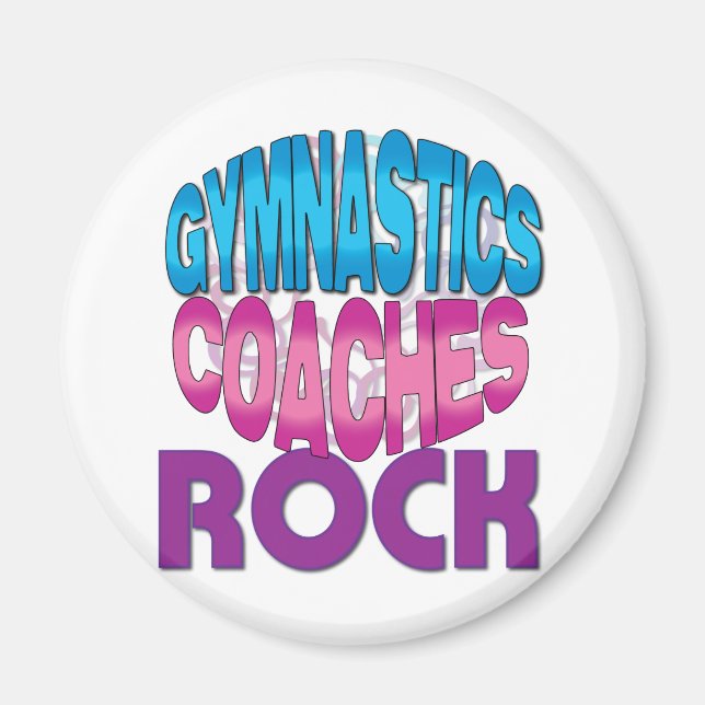 Gymnastics Coach Gifts Magnet (Front)