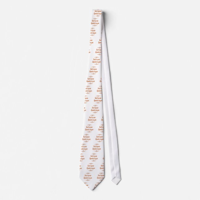 Gymnastics Coach Neck Tie (Front)