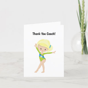 Gymnastics Coach Retirement Letterpress Thank You Card