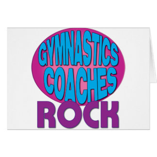 Gymnastics Coaches Rock Shirts Cards