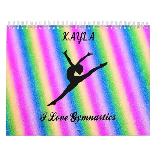 GYMNASTICS  COLORFUL CALENDAR PERSONALIZED 2022