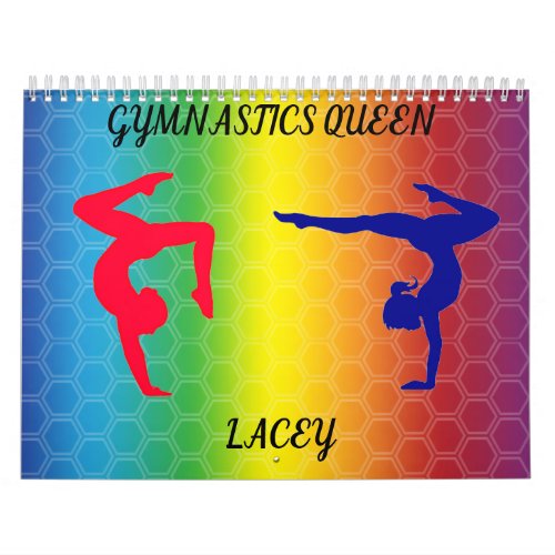 GYMNASTICS  COLORFUL CALENDAR PERSONALIZED 2022